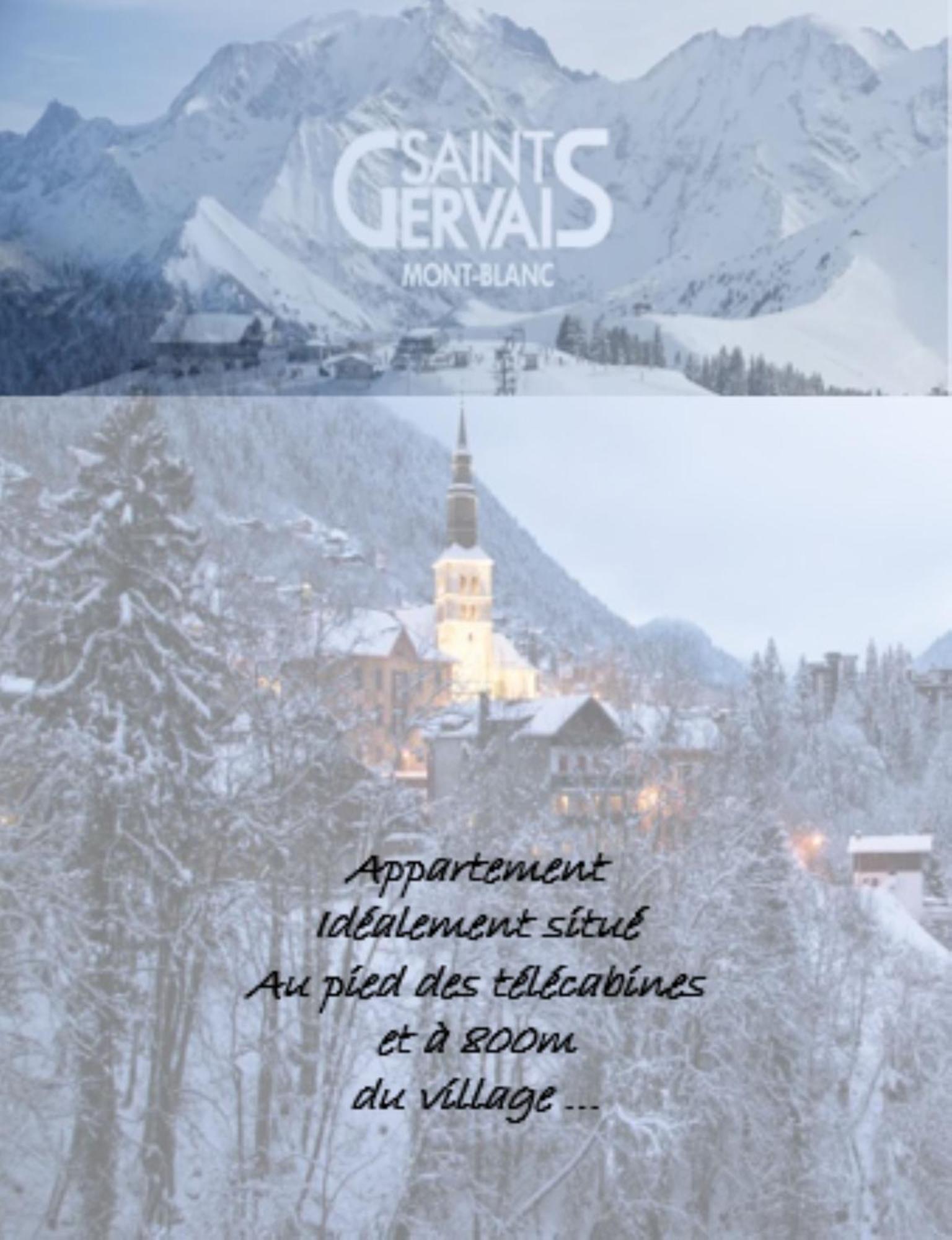 Appartement T2+Cabine Independante Au Depart Des Telecabines Saint-Gervais/Bettex/Mont D'Arbois Luaran gambar