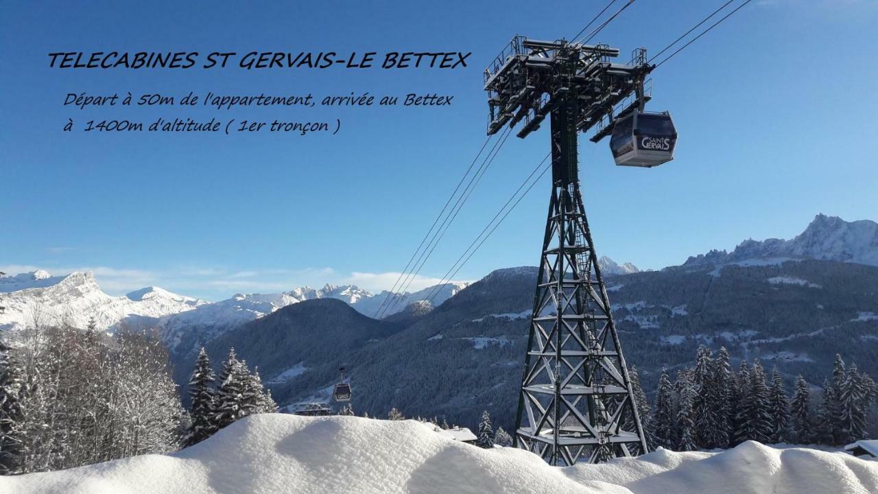 Appartement T2+Cabine Independante Au Depart Des Telecabines Saint-Gervais/Bettex/Mont D'Arbois Luaran gambar